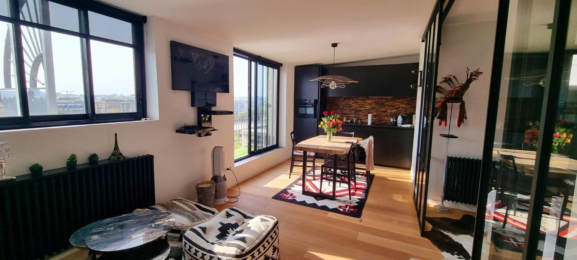 Appartement Vue Tour Eiffel Paris 16 Eme Kültér fotó
